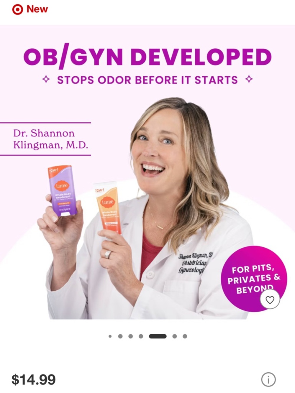 Lumē Whole Body Deodorant - Picture 3 of 9